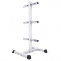 Halterrek5051mm-Schijvenstandaard-GeschiktvoorGewichten-Wit-GorillaSports