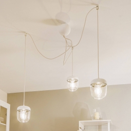 UMAGEAcornhanglamp3lampjeswitstaal