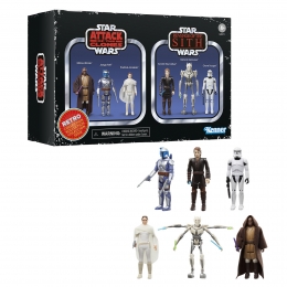 StarWarsRetroCollectionStarWarsEpisodeIIEpisodeIIIMultipack375InchCollectibleActionFigure6-Pack