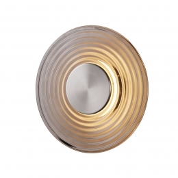 SearchlightLEDwandlampCleogrijsnikkelkleurig30cmglas