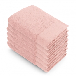 WalraSoftCottonHanddoek50x100cm550gramRoze-6stuks