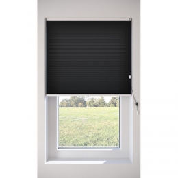 FenstrDubbelPlissDewiZwartLichtdoorlatend