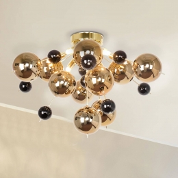 NvePlafondlampExplosionmetgoudenbollen