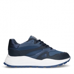 Blauwedenimsneakers