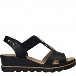 RiekerSandalenDamesZwart