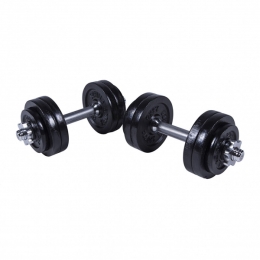 Dumbellset-Halterset-Gietijzerzwart-30kg-GorillaSports