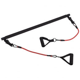 Fullbodyworkoutset-VerstelbareStang-Weerstandsbanden-Kabelgrepen-Pilates-Incldraagtas-GorillaSports