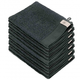 WalraSoftCottonWashandjes16x21550gramAntraciet-12stuks