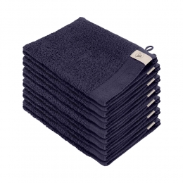 WalraSoftCottonWashandjes16x21550gramNavy-12stuks