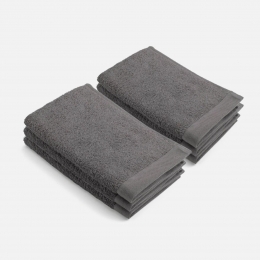 WalraRemadeCottonGastendoekje30x50cm550gramGrey-6stuks
