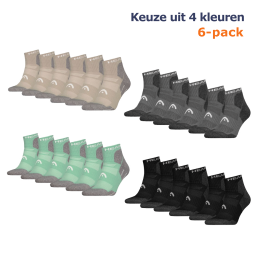 HEADWandelsokkenAllClimatesHikingQuarter6-packZwart-3538