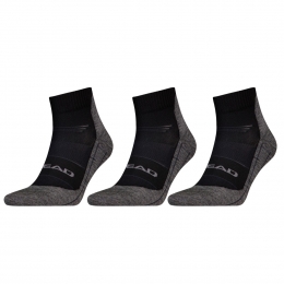 HEADWandelsokkenCoolHikingQuarter3-packZwart-3942