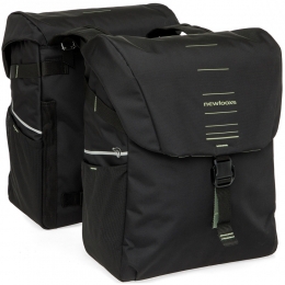 DubbeleFietstasVigoDouble37LZwartGroen