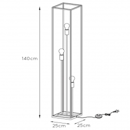 LucideArthurvloerlampmetmetalenframe3-lamps