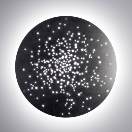 FabbianLensLEDwandlamp90cmgebruineerd