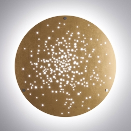 FabbianLensLEDwandlamp90cmbrons