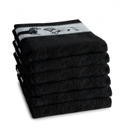 DDDDDKeukendoekSaarZwart-6stuks