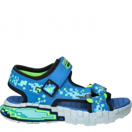 SkechersMegaSplash4KSandalenJongensBlauw