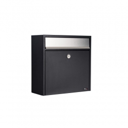 BrievenbusAllux2500zwartmetRVSklep