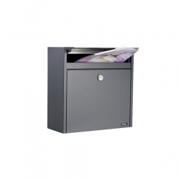 BrievenbusAllux2500antracietmetRVSklep