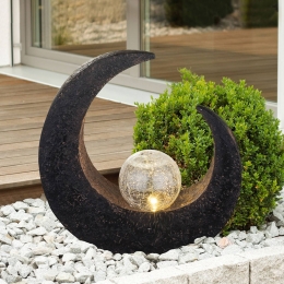 LindbyLEDsfeerlampAdemroestbruinglas31cm