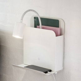 NordluxWandlampRoomimetlegbordenUSBwit