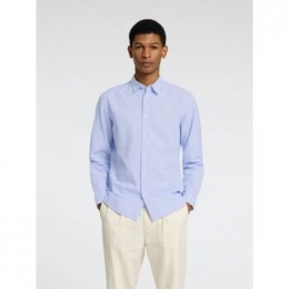 OverhemdLangeMouwSelected16078867SLIMLINEN-CASHEMEREBLUE