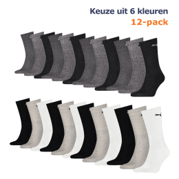 PumaSportsokkenAntraciet12-pack-4346