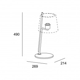LEDS-C4Cliptafellamphoogte49cmkapwit