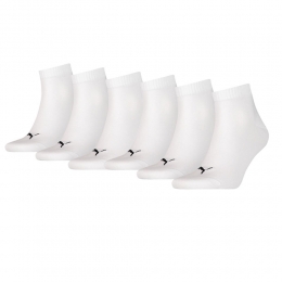 PumaQuarterSokkenWit6-pack-4749