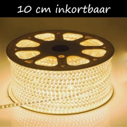 LEDStrip230Volt-Inkortbaarper10cm-4000K-Dimbaar-IP65