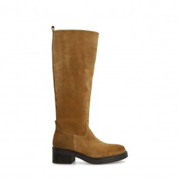 Donkerebeigesudehogelaarzen