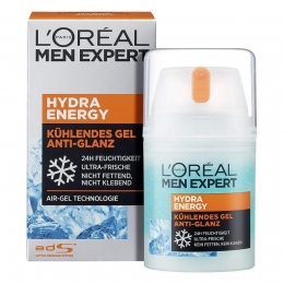 LorealLOralMenExpertHydraEnergyCoolingGel-VerkoelendeGezichtsgelvoorMannen-50ml