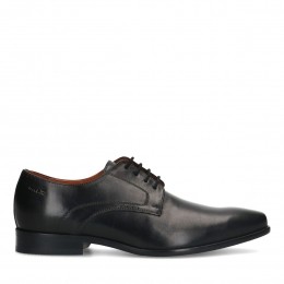 Zwartelerenveterschoenen