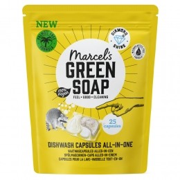 5xMarcelsGreenSoapVaatwascapsulesEcoAll-In-One25stuks