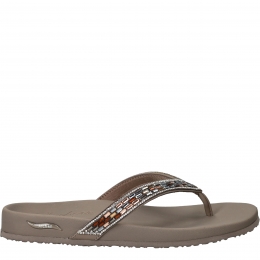 SkechersMeditationGlamGalSlippersTaupe