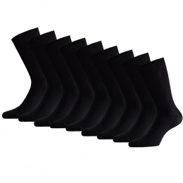 ApolloSokkenBasicBambooZwart9-pack-4346