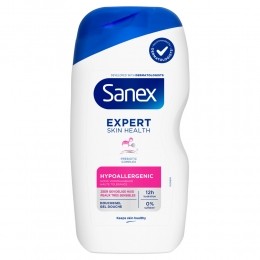 6xSanexDouchegelExpertSkinHealthHypoallergeen400ml