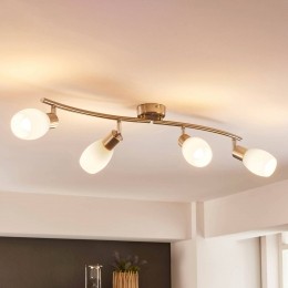 LindbyspotArda70cm4-lampsnikkelglasE14