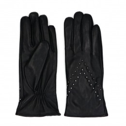 Zwartelerenhandschoenenmetstuds