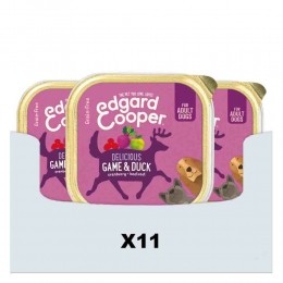 11xEdgardCooperKuipjeVersVleesHondenvoerWild-Eend150gr