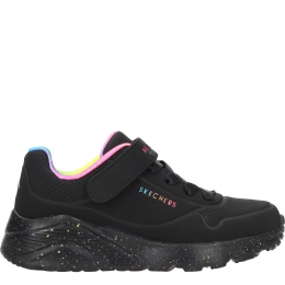 SkechersUnoLiteRainbowSpecksSneakersMeisjesZwart