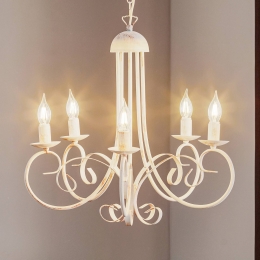 ONLIKroonluchterPompeizonderkappenantiekwit