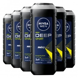 6xNIVEAMenDouchegelDeepSport500ml