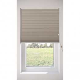 FenstrDubbelPlissgordijnThirzaTaupeVerduisterendn