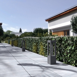 ArcchioLEDtuinpadverlichtingLienna60cmgrijsmetaalIP65