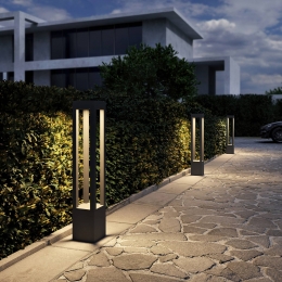 ArcchioLEDtuinpadverlichtingLienna90cmgrijsmetaalIP65