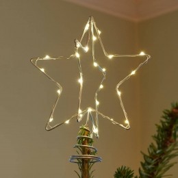 SiriusLEDsfeerlampKerstTopzilver