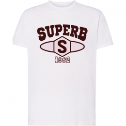 T-shirtKorteMouwSuperb1982SPRBCA-2201-WHITE