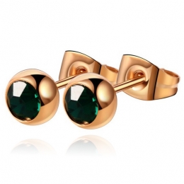 CillaJewelsoorstekersRoseEdelstaalGroenesteen